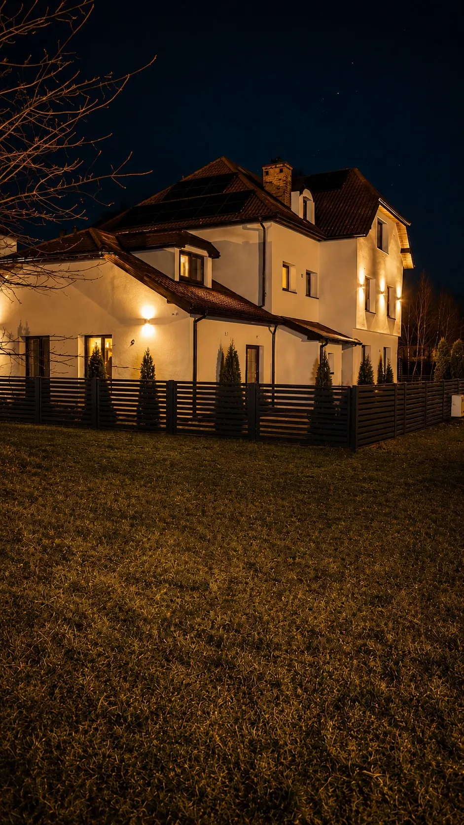 Budynek nocą